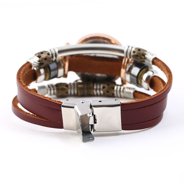 Genuine Leather  Bracelet Watch