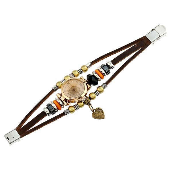 Genuine Leather  Bracelet Watch