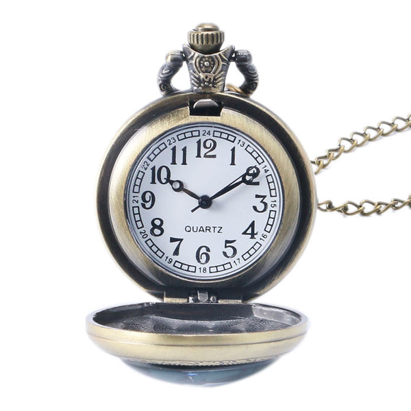 Retro Quartz Analog Pocket Watch