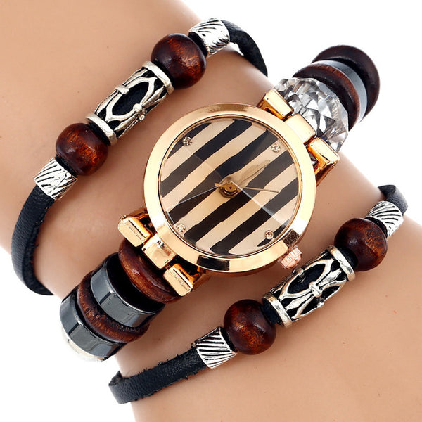 Genuine Leather  Bracelet Watch